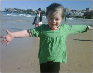 bella at the beach bella at the beach 300x234 My story: the little girl we never expected...