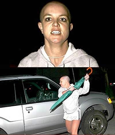 spear Britney hair shaved