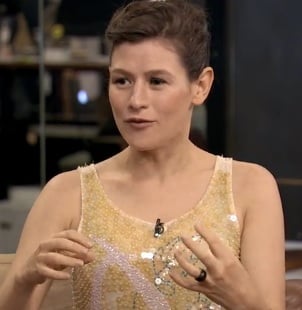 It was her first sex scene as an actress. It was also her first sexual