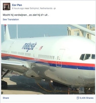 MH17: This is what it looks like in case it goes down Cor Pan facebook 380x408 MH17: This is what it looks like in case it goes down