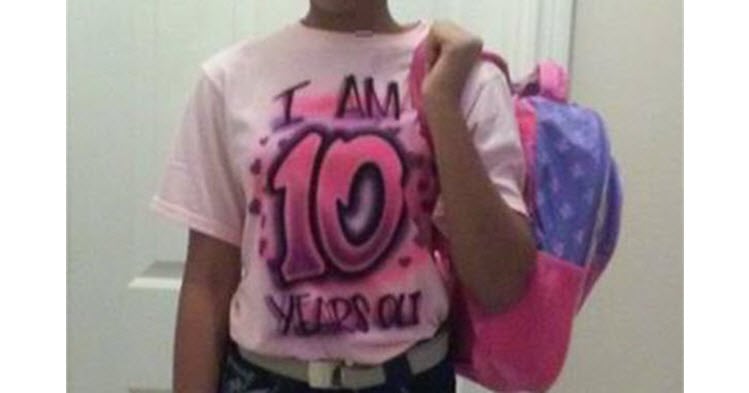 10-year-old girl lies about her age
