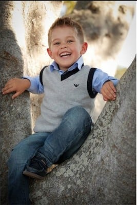 Four-year old Thomas McLaughlin.