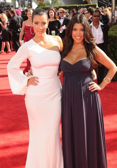 Kim Kardashian and Kourtney Kardashian