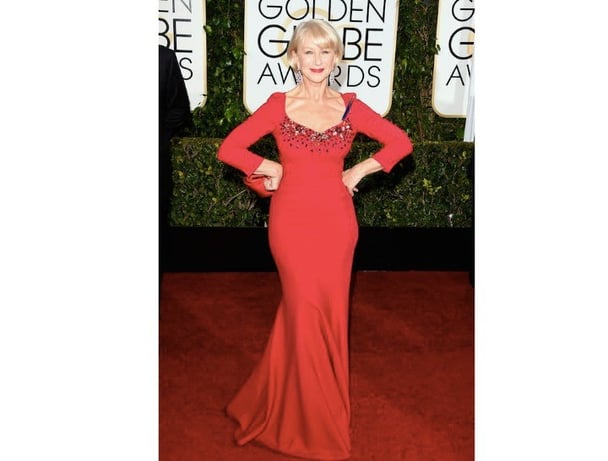 Helen Mirren arm around girlfriend comment
