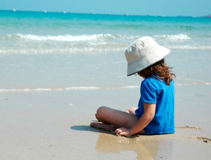 Child on beach