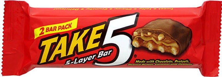 take five candy bars