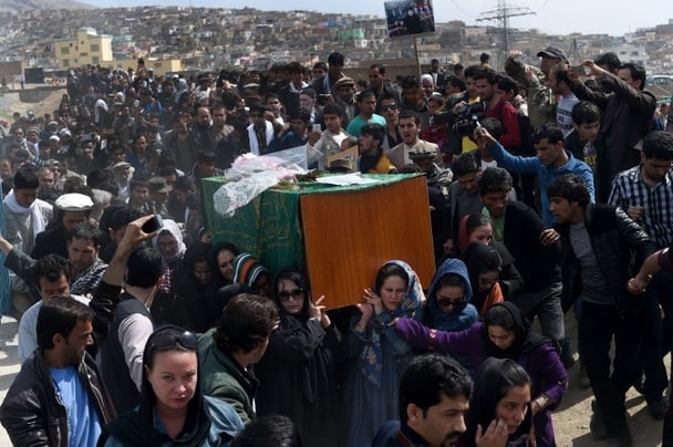 afhgan woman funeral getty