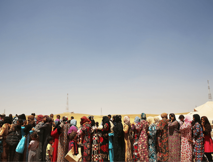 Refugee women fleeing ISIS are pouring into displacement camps. Photo: Getty