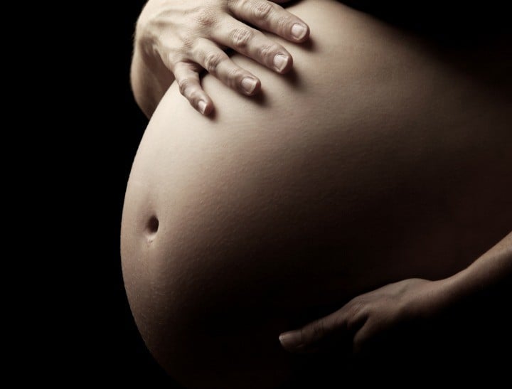 pregnant stomach edit