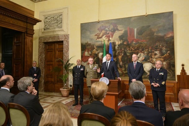 Italy PM oresser