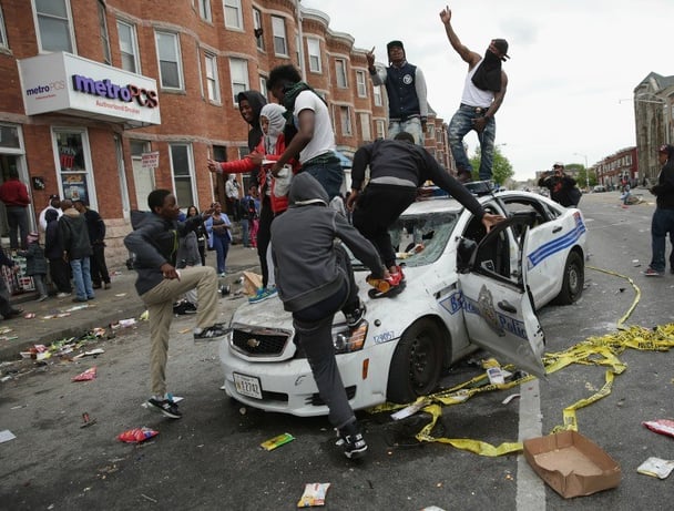 <> on April 27, 2015 in Baltimore, Maryland.