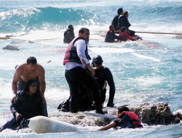 asylum seeker boat sinks