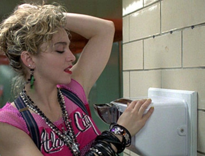 Necessary madonna caressing her breasts Madonna caressing her breasts not