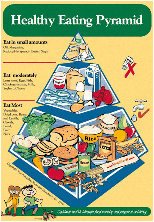 There's a brand new Australian food pyramid to learn about.