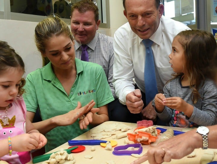 Tony Abbott child care feature
