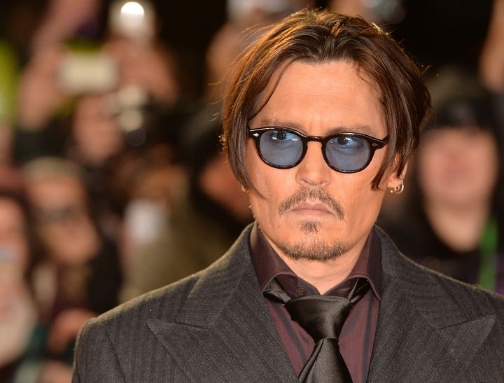 Johnny Depp leaving Australia