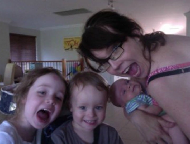 bec sparrow and kids