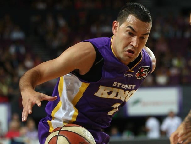 during the round 25 NBL match between the Sydney Kings and the Wollongong Hawks at Sydney Entertainment Centre on March 24, 2012 in Sydney, Australia.