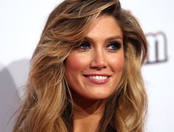 Delta Goodrem's topless photo shoot.