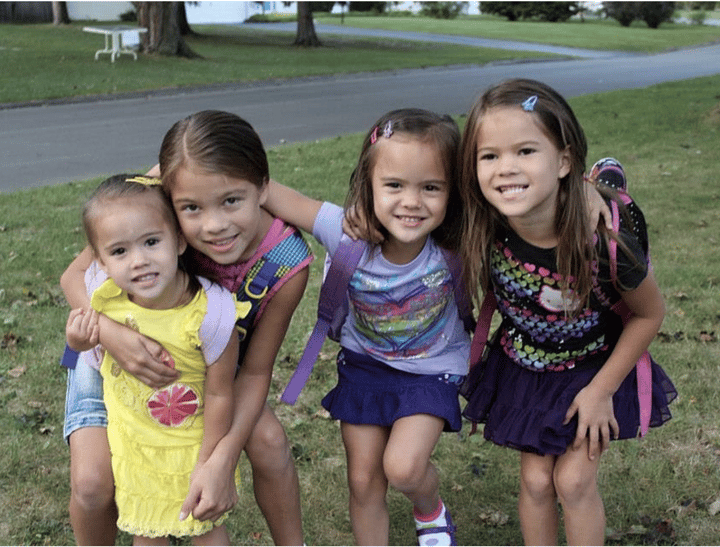 Couple adopted best friend's four daughters