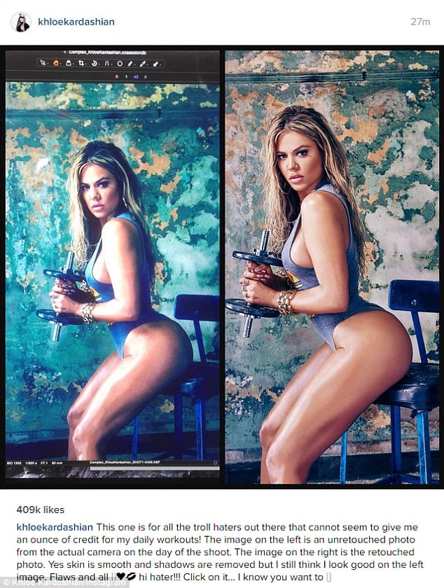 Khloe Kardashian complex magazine