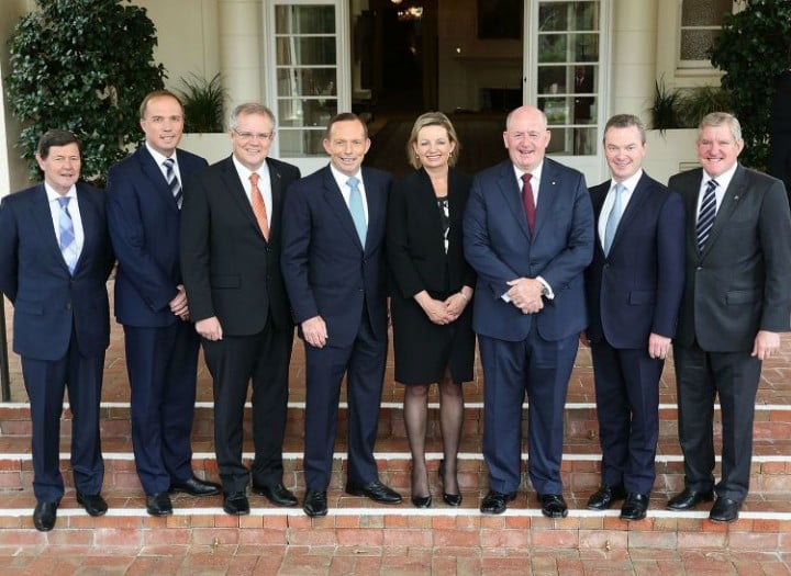 <> at Government House on December 23, 2014 in Canberra, Australia. Australian Prime Minister Tony Abbott today announced his first ministerial reshuffle to Governor-General Sir Peter Cosgrove.