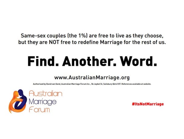 anti marriage equality ad