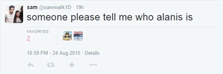 alanis tweet