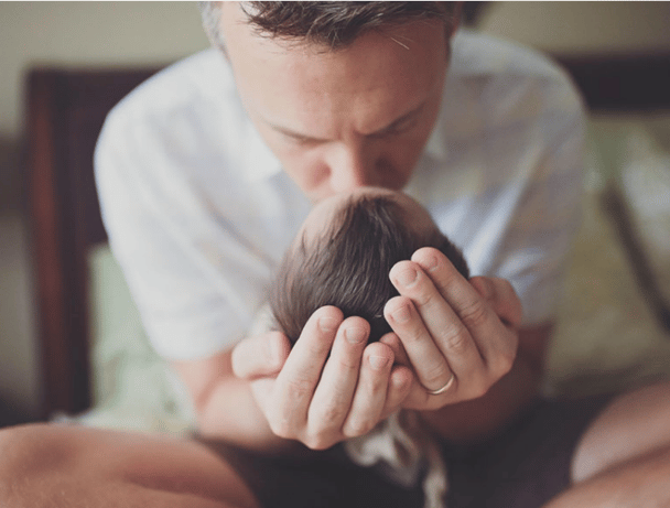 baby with a brain tumour