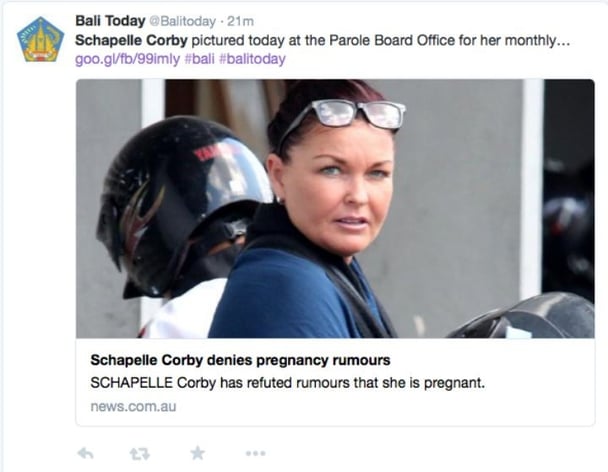 Corby pregnant not