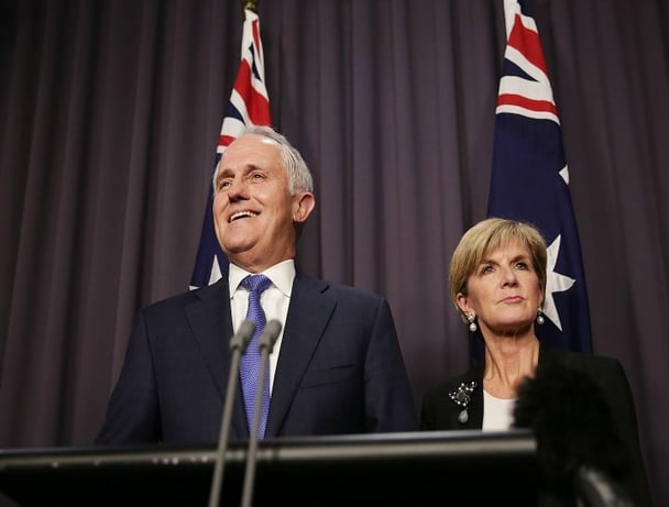 XXX at Parliament House on September 14, 2015 in Canberra, Australia. Malcolm Turnbull announced this morning he would be challenging Tony Abbott for the Liberal Party leadership.