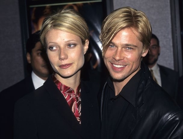 Gwyneth Paltrow and Brad Pitt (Photo by Kevin Mazur Archive/WireImage)