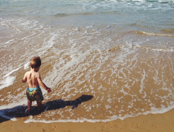 taking kids to the beach