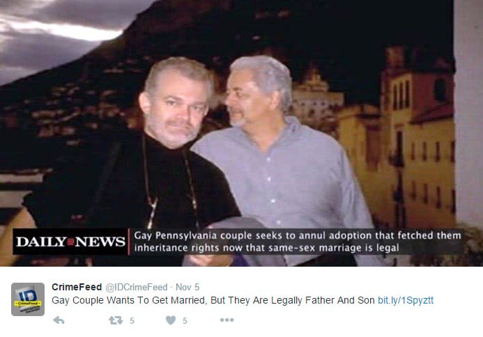 A Father And Son Are Fighting To Be Allowed To Marry