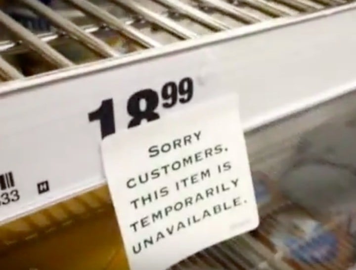 formula shortage