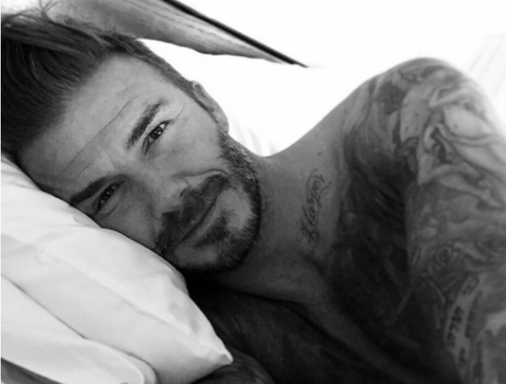 david beckham in text