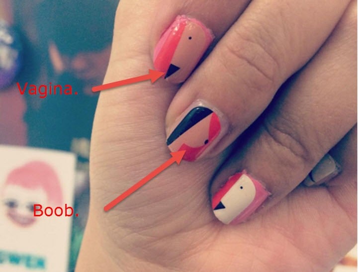 Lenny nail art