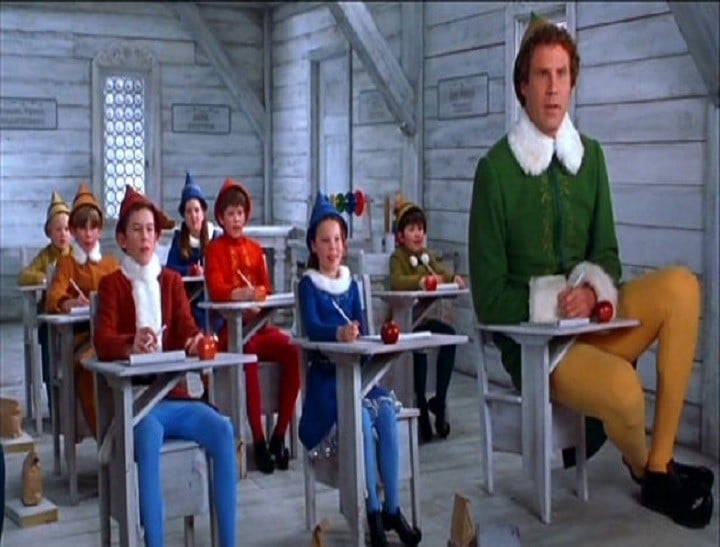 Elf in class photo