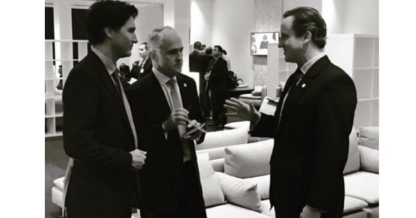 Malcolm Turnbull Justin Trudeau David Cameron