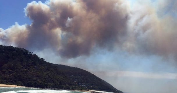 bushfire ocean road edit