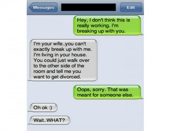 Wrong number text 3 oddee
