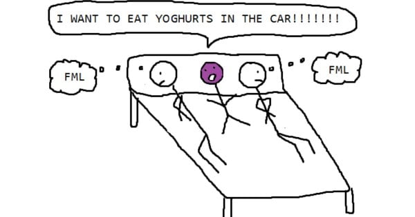 Night time bed invader yoghurt