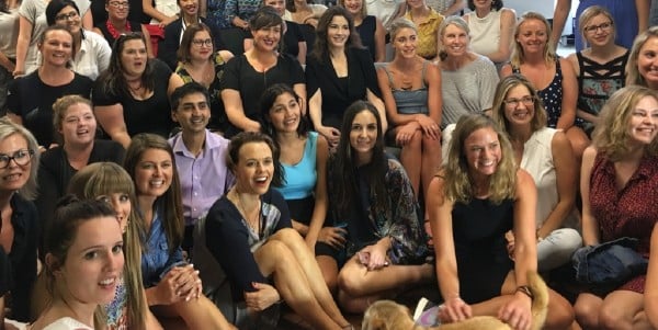 Nigella with some of the MM staff