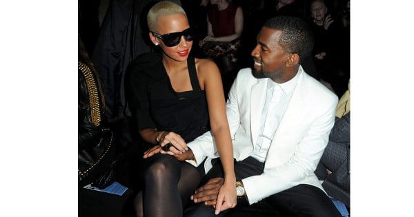 amber rose and kanye getty