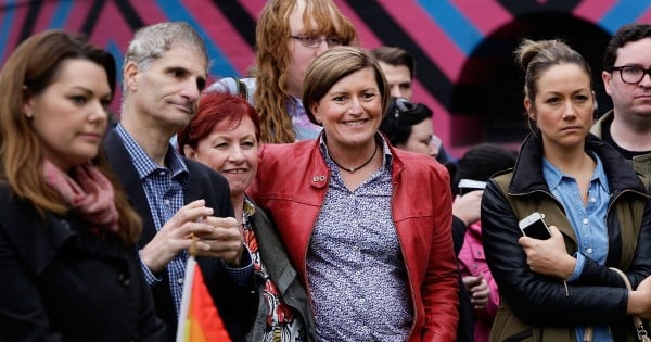 XXXXXXXX on May 31, 2015 in Sydney, Australia. Demonstrators are calling on the government to allow a free vote on Marriage Equality.