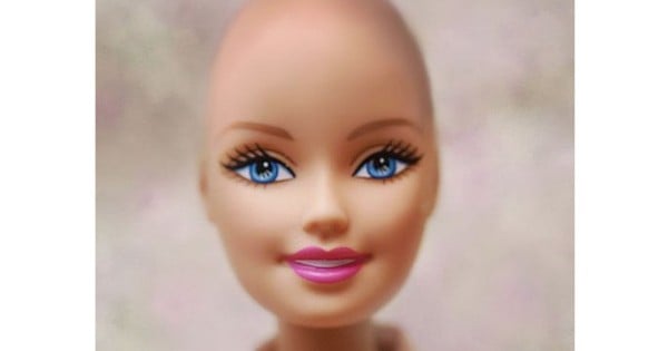 Bald barbie image supplied one use