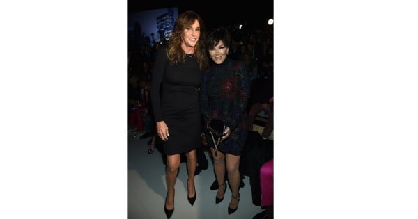 Caitlyn Jenner and Kris Jenner at the Victoria's Secret show.