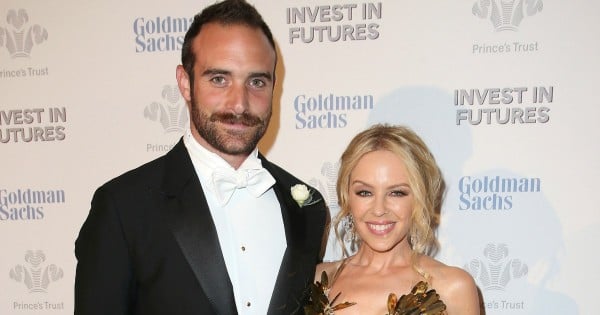 LONDON, ENGLAND - FEBRUARY 04: Kylie Minogue and boyfriend Josh Sasse attend a pre-dinner reception for the Prince's Trust Invest in Futures Gala Dinner at The Old Billingsgate on February 4, 2016 in London, England. The dinner saw the financial community come together to raise vital funds for the youth charity which helps disadvantaged children turn their lives around. (Photo by Chris Jackson/Getty Images)