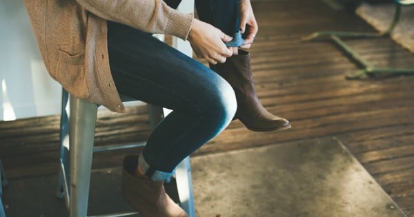 Woman getting ready