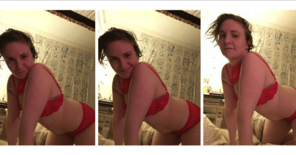 lena dunham kim kardashian naked selfie